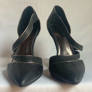 Charles David Snake Print Heels